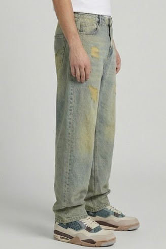 شلوار بگ مردانه Genti Men نمای جلو با فیت آزاد و استایل خیابانی