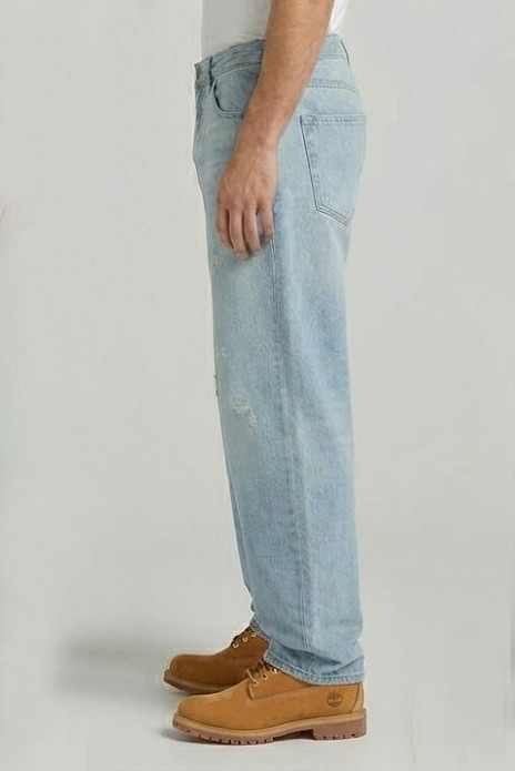 ایستای شلوار از بغل شلوار بگ مردانه جین یخی با کیفیت بالا MB344