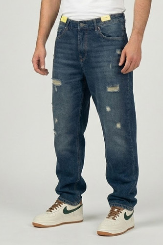 تنخور شلوار بگ مردانه سورمهای Genti Men مناسب استایل روزمره