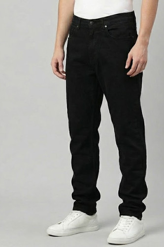 شلوار مام مشکی مردانه رنگ ثابت