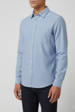 خرید پیراهن مردانه آبی آستین بلند نخ پنبه لیننGENTIMEN
