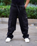 خرید شلوار بگ کارگو مشکی شلوارک شو دمپا استوپر خام شورGENTIMEN