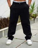 شلوار لینن مردانه برش بگ با کیفیت بالا رنگبندی مشکیZARA