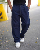 شلوار لینن مردانه برش بگ با کیفیت بالا رنگبندی سورمه ای ZARA