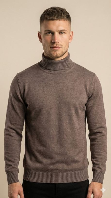 بافت یقه اسکی یاسی مردانه GENTIMEN