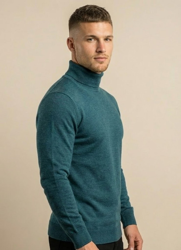 خرید بافت مردانه یقه اسکی کله غازی GENTIMEN