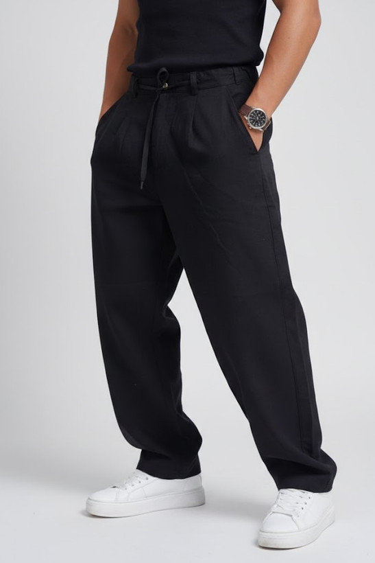 خرید شلوار بگ کنفی مشکی GENTIMEN