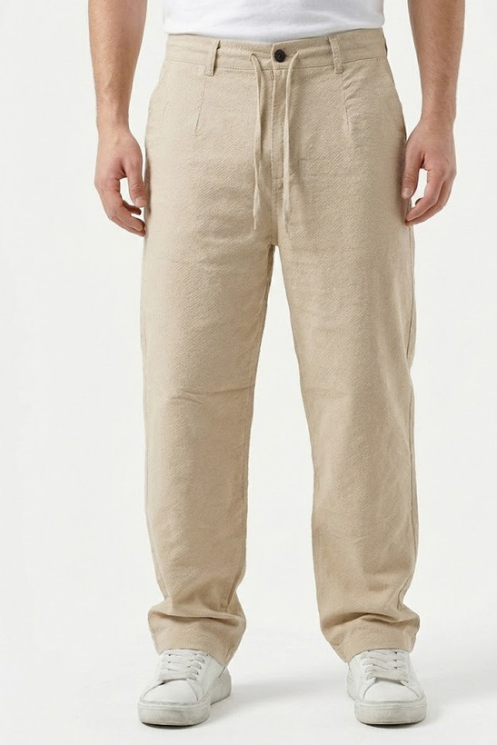 شلوار کنفی مردانه گرم دار نیم بگ پارچه وارداتی