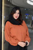 شومیز زنانه لینن شست شده (بدون ابرفت)وارداتی اجری کد 7194