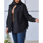 شومیز بیسیک زنانه رنگ مشکی کد(7159)