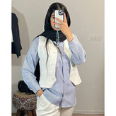 شومیز راه راه زنانه کد(7150)