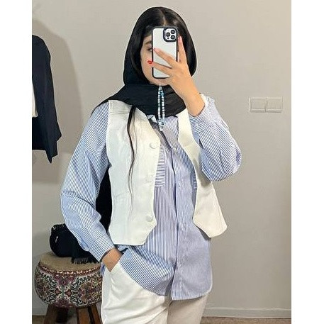 شومیز راه راه زنانه کد(7150)