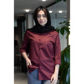 شومیز آلبالویی ( چری ) کد(7116)