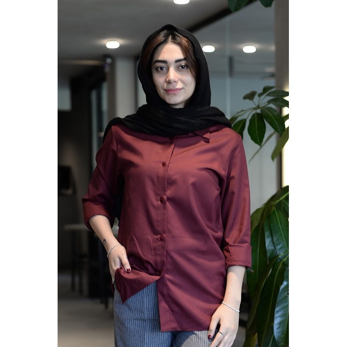 شومیز آلبالویی ( چری ) کد(7116)
