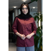 شومیز آلبالویی ( چری ) کد(7116)
