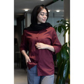 شومیز آلبالویی ( چری ) کد(7116)