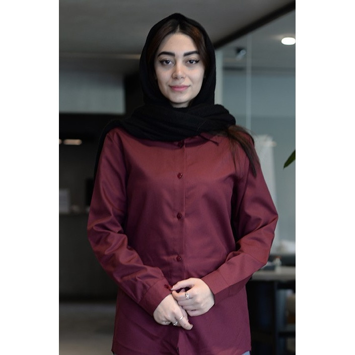شومیز آلبالویی ( چری ) کد(7116)